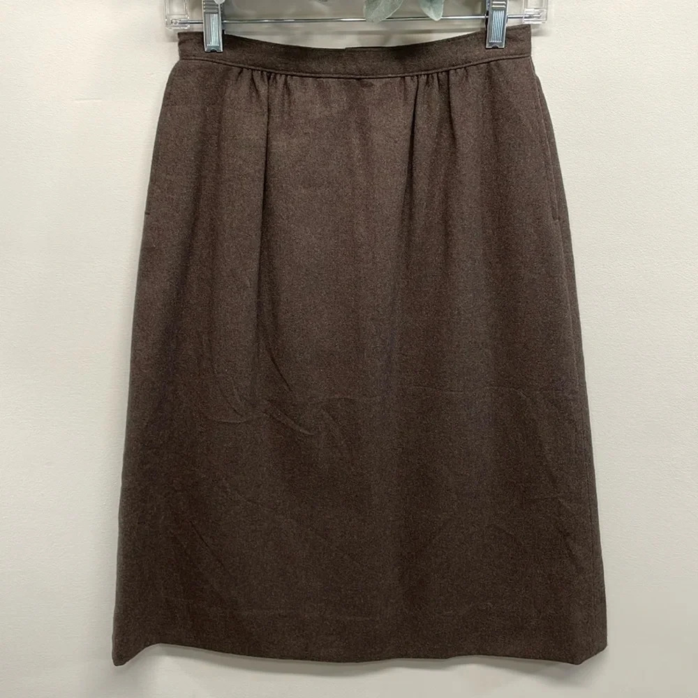 Classic Brown Women's A-Line Skirt